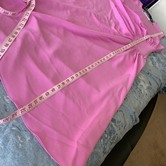 LELA ROSE ASYMMETRICAL RUCHED MIDI DRESS IN LILAC brand new with tags 🏷️ - Picture 9 of 10